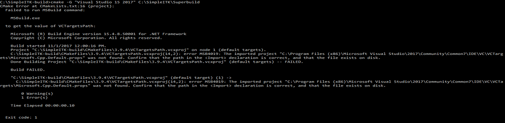 Using cmake to build SimpleITK - Beginner Questions - ITK