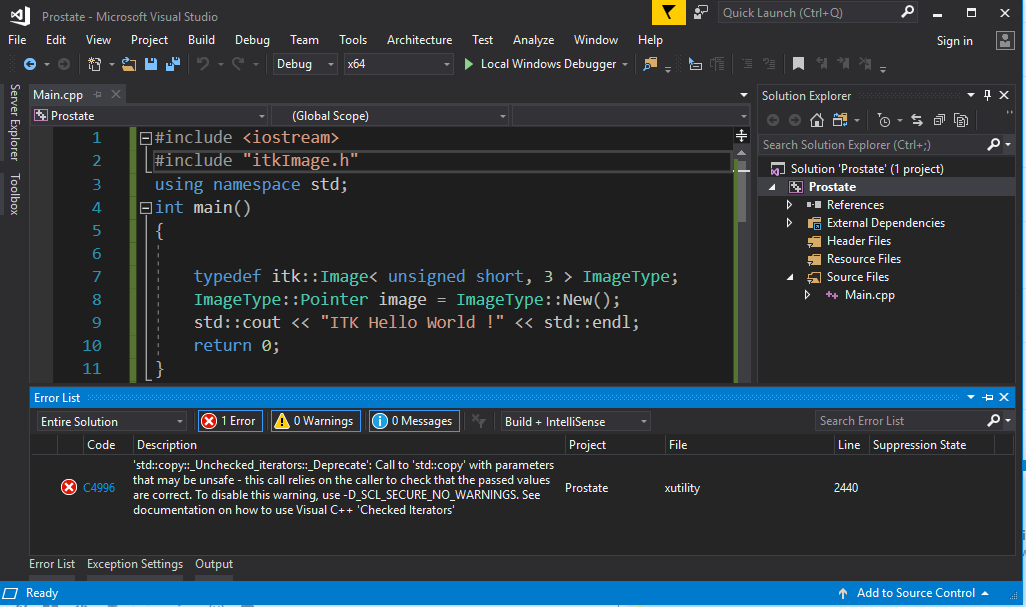 how to use visual studio code of c