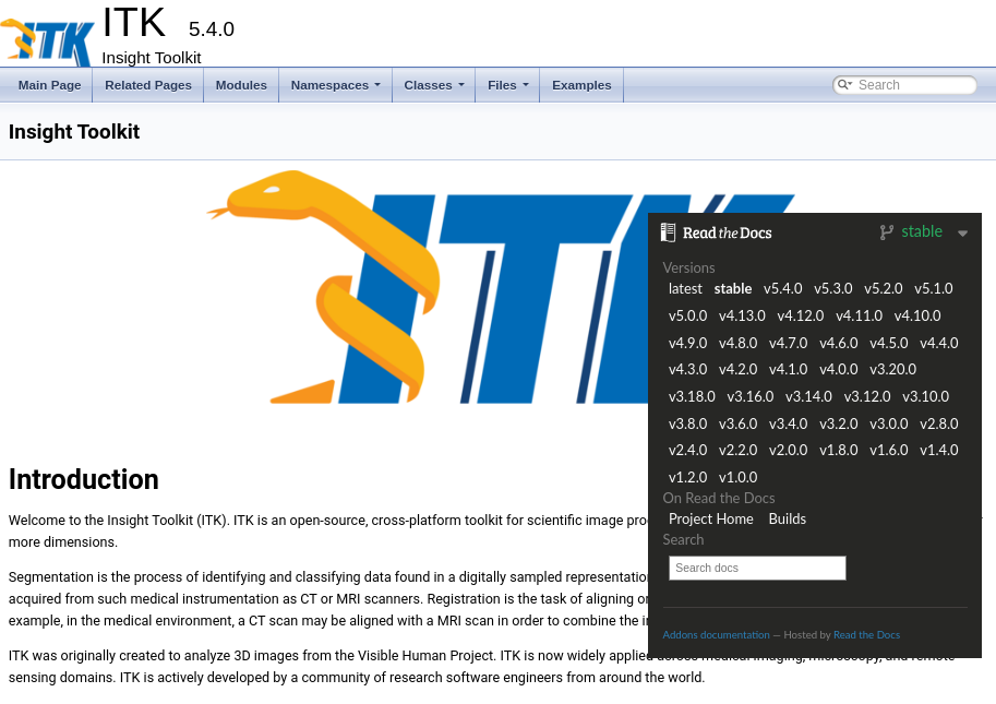 ITK's Doxygen documentation